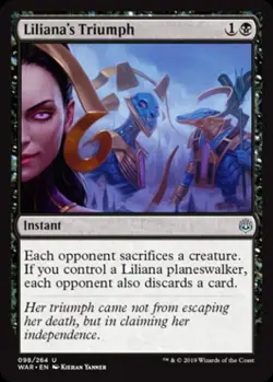 Liliana's Triumph - Light Play MTG War of the Spark - Image 1