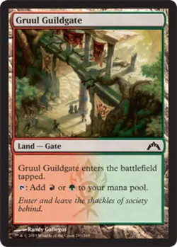Gruul Guildgate -Foil Light Play MTG Gatecrash - Image 1