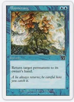 1996 Boomerang Mirage Magic The Gathering MTG LP Common - Image 1