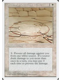 1995 MTG Magic the Gathering Ice Age COP Circle of Protection White Vintage WOTC - Image 1