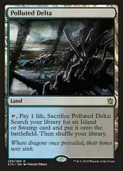 MTG Polluted Delta - Khans of Tarkir - Image 1