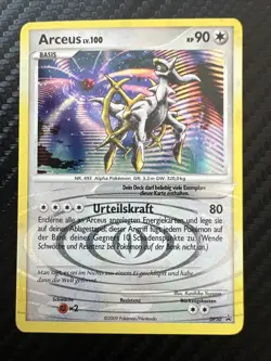 Arceus LV. 100 Black Star Promo Pokemon Karte Deutsch DP50 Pokemon - Image 1