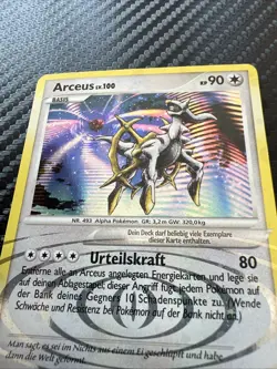 Arceus LV. 100 Black Star Promo Pokemon Karte Deutsch DP50 Pokemon - Image 2