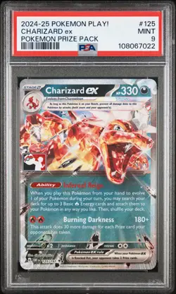 Charizard 125/197 PSA 9 Stamped Prize Pack Pokemon Graded Card Mint Rare UK - Image 3