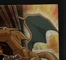 🔥Topps Pokemon #06 Charizard Holo Foil TV Animation Series 1 Black Logo NM - Image 3
