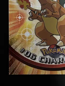 🔥Topps Pokemon #06 Charizard Holo Foil TV Animation Series 1 Black Logo NM - Image 5