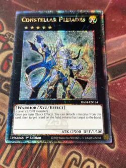 Yugioh Constellar Pleiades RA04-EN164 - Quarter Century Secret Rare 1st Edition - Image 1