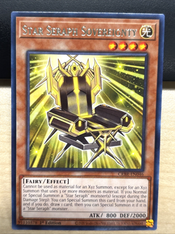 YuGiOh Crossover Breakers CRBR-EN046 Star Seraph Sovereignty RARE 1st Edition - Image 1