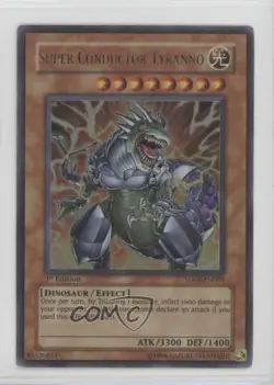 Super Conductor Tyranno 1st Ed. YuGiOh Dinosaur's Rage Structure Deck 2006 - Image 1