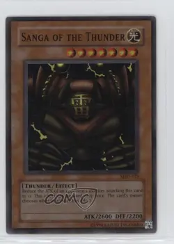 Sanga of the Thunder (SR) Unlimited YuGiOh Metal Raiders #MRD-025 2002 - Image 1