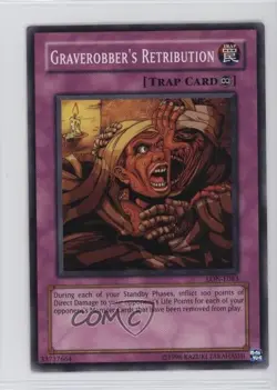 Graverobber's Retribution Unlimited YuGiOh Labyrinth of Nightmare #LON-083 2003 - Image 1