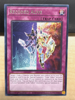 YuGiOh Crossover Breakers CRBR-EN060 Recoded Alive RARE 1st Edition - Image 1