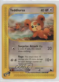 Teddiursa Pokemon e-Card Series Skyridge #109 2003 - Image 1