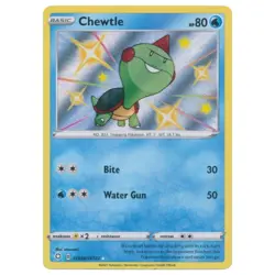 Chewtle SV028/SV122 Pokemon Card - Shining Fates: Shiny Vault Holo Rare NM/M - Image 1