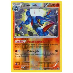 Toxicroak - 59/114 - Rare Reverse Holo - Steam Siege - Pokemon Card - Image 1