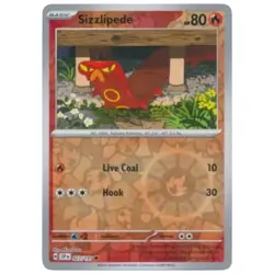 Sizzlipede - 036/162 Temporal Forces Reverse Holo 36/162 Pokemon Card - Image 1