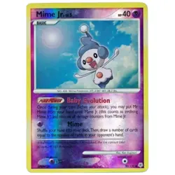Pokemon Card Mime Jr. (90/130) Diamond and Pearl Common Reverse Holo - Image 1