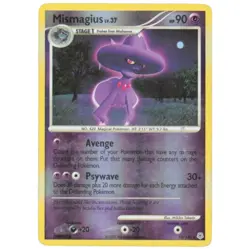 Pokemon Card Mismagius (10/130) Diamond and Pearl Rare Holo Reverse Holo - Image 1