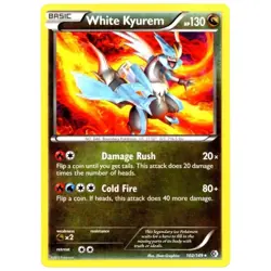 White Kyurem - BW Boundaries Crossed 102/149 Rare Black White Pokemon Card NM - Image 1