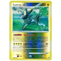 Luxray Reverse Holo [PL] Diamond & Pearl Set - 7/130 Pokemon Card [2007] {B} - Image 1