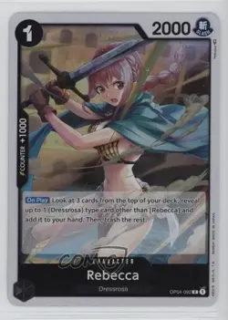2023 One Piece Card Game: Kingdoms of Intrigue OP04 Japanese R Rebecca #OP04-092 - Image 1