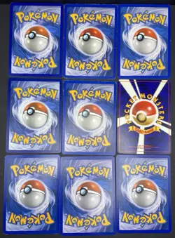 9x Pokemon Cards Meganium Bayleef Chikorita Card Lot - Holo Rare Vintage TCG - Image 2