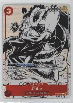 2022 One Piece Card Game: Promos English Jinbe (Gift Collection 2023) #ST01-005 - Image 1