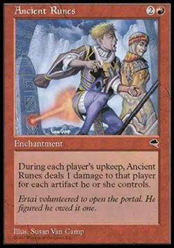 Ancient Runes - Light Play MTG Tempest - Image 1