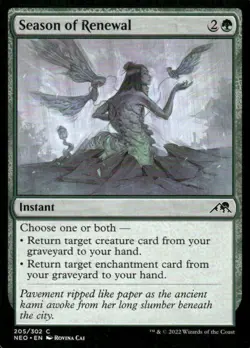 Season of Renewal 2025/302 Kamigawa Neon Dynasty MTG Magic the Gathering card - Image 1