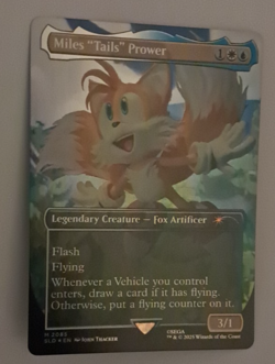 Miles "Tails" Prower FOIL NM/M Secret Lair Sonic MTG Magic the Gathering - Image 1