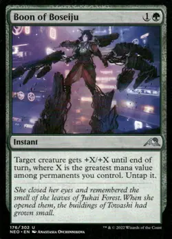 Boon of Boseiju 176/302 Kamigawa Neon Dynasty MTG Magic the Gathering card - Image 1