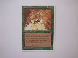 Rabid Wombat - ARTIST PROOF - Signed - MTG Magic the Gathering 4th Edition - Image 1