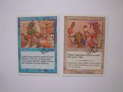 Sleight of Hand + Bargain - ARTIST PROOFs - Signed - MTG Magic the Gathering - Image 1