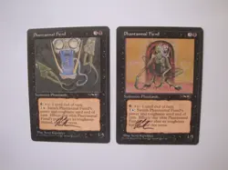 2x Phantasmal Fiend ARTIST PROOFs - Signed - MTG Magic the Gathering Alliances - Image 1