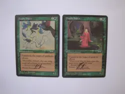2x Deadly Insect ARTIST PROOFs - Signed - MTG Magic the Gathering Alliances - Image 1