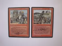 2x Fallen Empires ARTIST PROOFs - Signed - Jeff A. Menges - MTG - Image 1