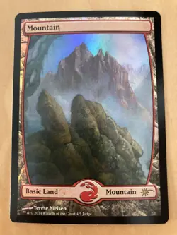 Promo Mountain English Foil 1 Piece Judge Reward Mtg En Nielsen - Image 1