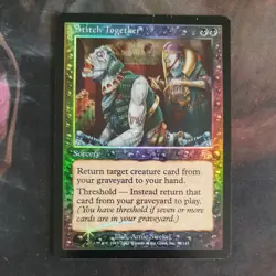 Magic the Gathering - Stitch Together - Sorcery - FOIL - Judgment - EX+ - MTG - Image 1