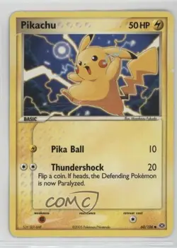 Pikachu Pokemon EX Emerald #60 2005 - Image 1