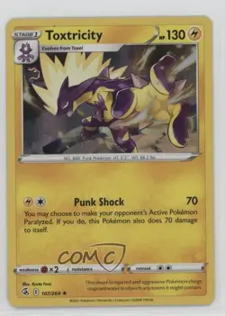 Toxtricity Holo Pokemon Sword & Shield Fusion Strike #107 - Image 1