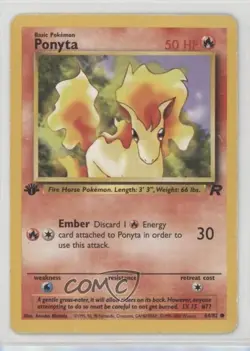Ponyta 1st Ed. Pokemon Team Rocket #64 2000 - Image 1
