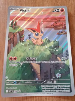 Pokemon TCG Victini Illustration Rare Jumbo Oversized SVP 208 NM/MINT - Image 1