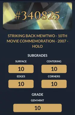 Striking Back Mewtwo - 10th Movie Commemoration - ACE 10 - Japanese Pokemon - Image 4