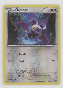 Noibat Reverse Foil Pokemon XY Furious Fists #87 - Image 1