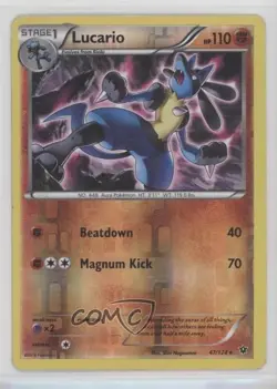 Lucario Reverse Foil Pokemon XY Fates Collide #47 - Image 1