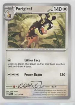 Farigiraf Pokemon SV02: Paldea Evolved #155 - Image 1