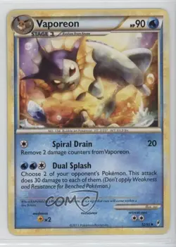 Vaporeon Pokemon HeartGold & SoulSilver Call of Legends #52 - Image 1