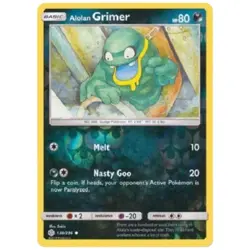 Alolan Grimer - 130/236 Cosmic Eclipse Reverse Holo Pokemon Card - Image 1
