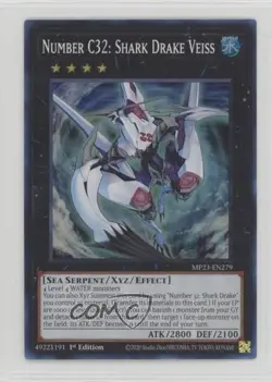 Number C32: Shark Drake Veiss 1st Ed. YuGiOh 25th Anniversary Dueling Heroes - Image 1