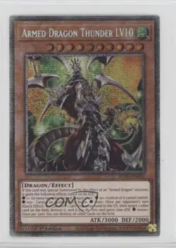 STR - Armed Dragon Thunder LV10 1st Ed. YuGiOh Blazing Vortex #BLVO-EN001 - Image 1